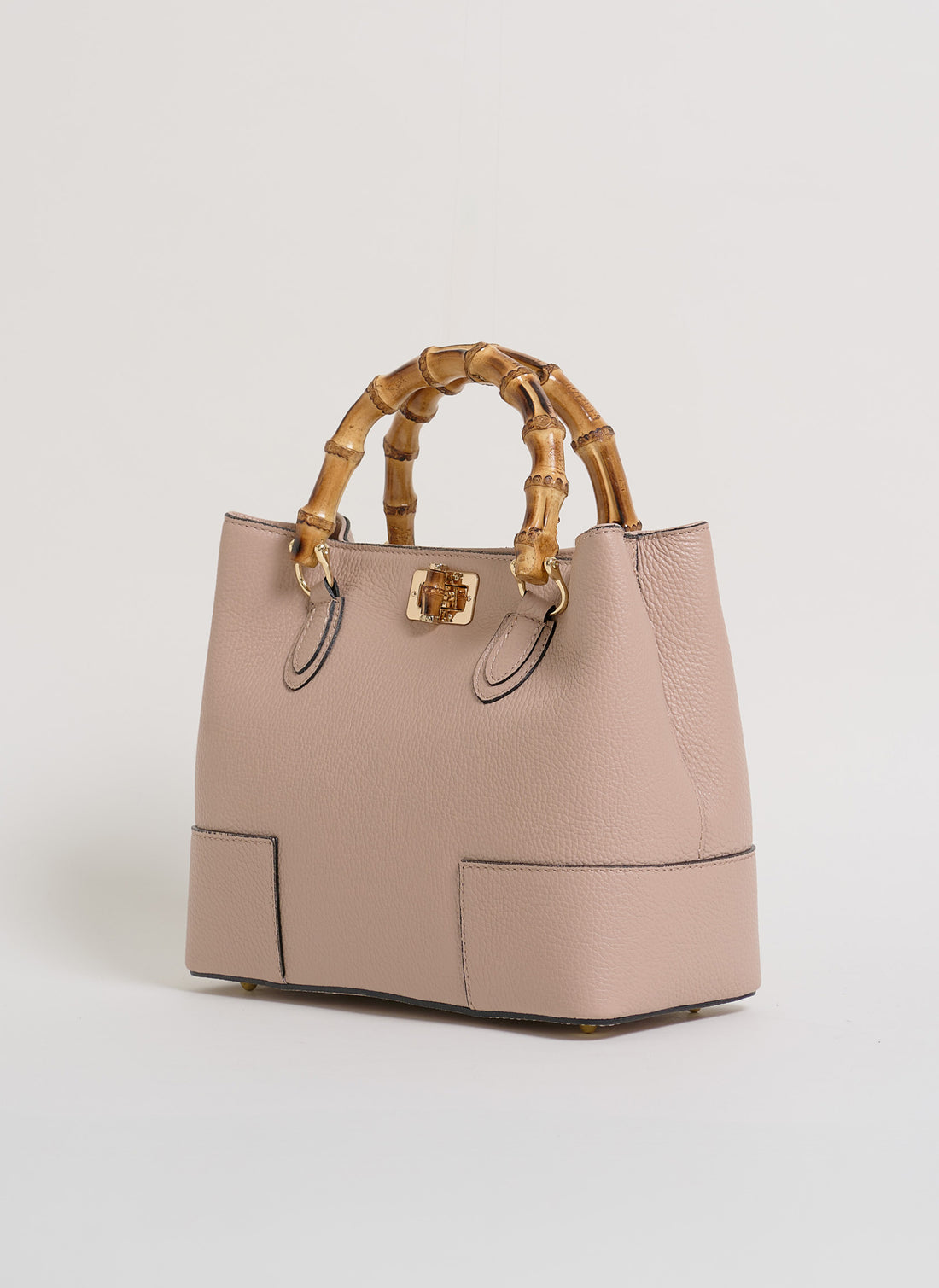 Borsa Bamboo Babe micro in pelle Dollaro Cipria