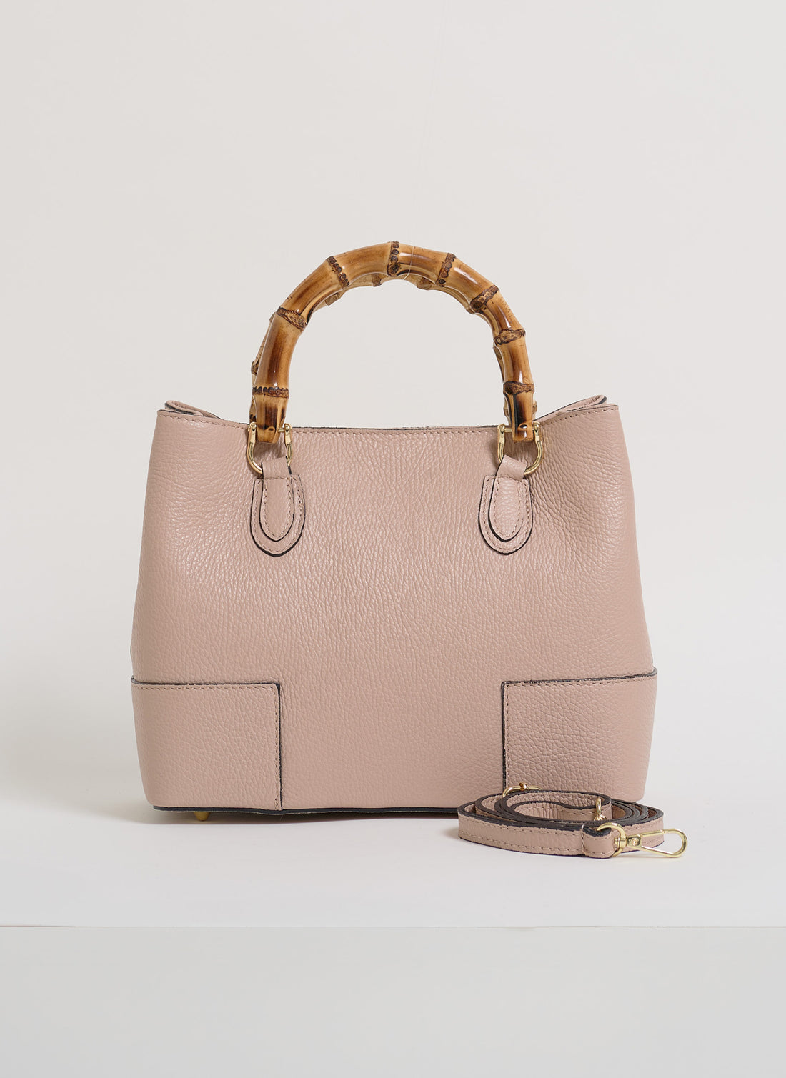 Borsa Bamboo Babe micro in pelle Dollaro Cipria