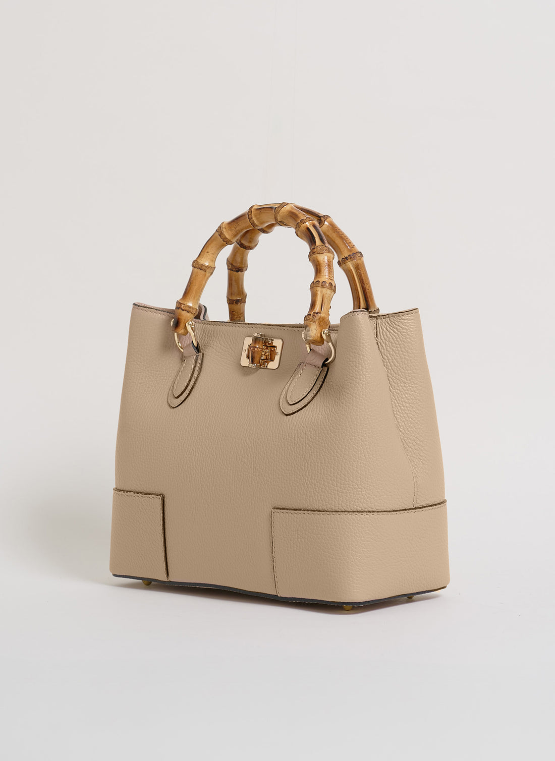 Borsa Bamboo Babe micro in pelle Dollaro Sabbia