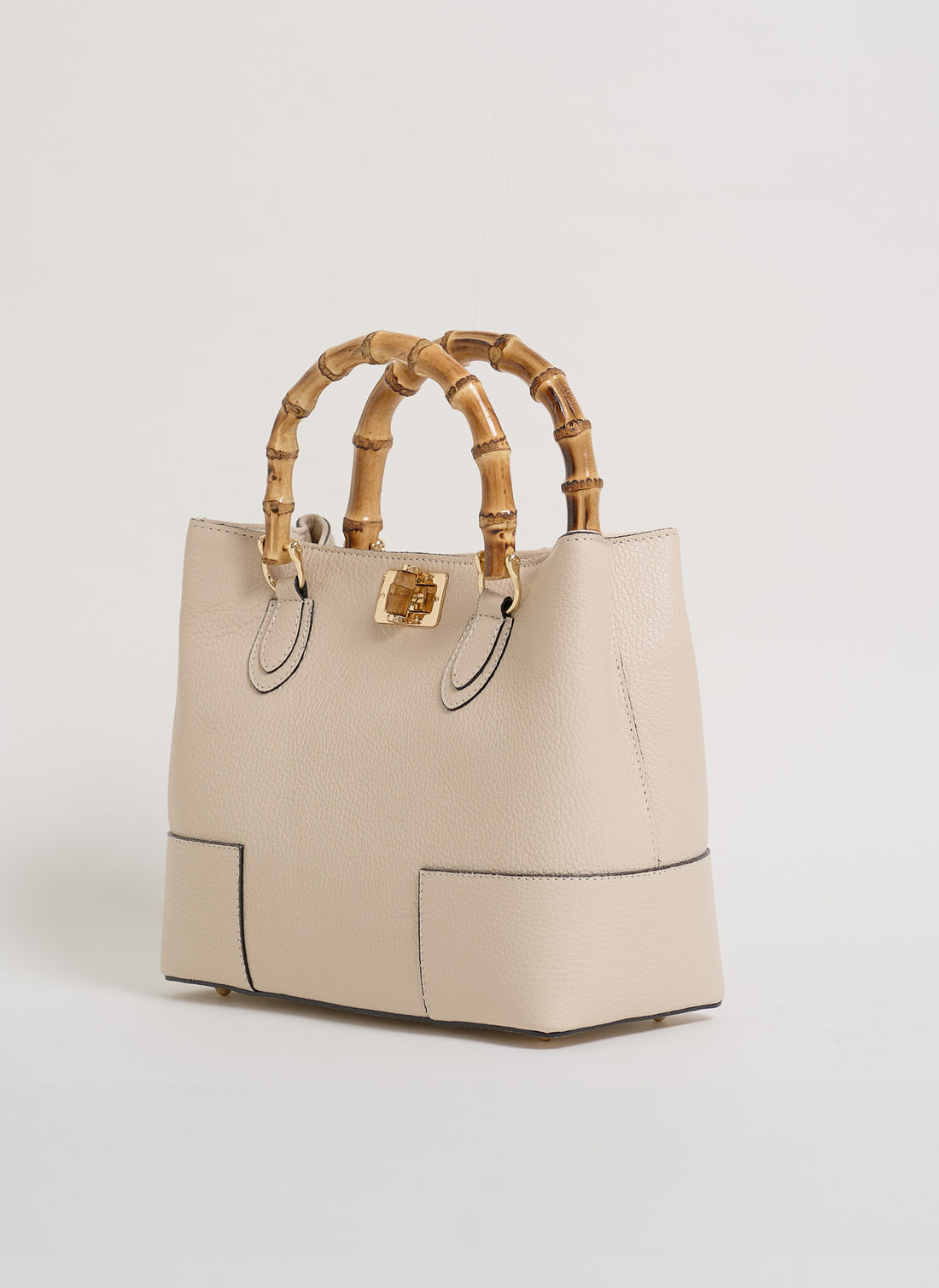 Borsa Bamboo Babe micro in pelle Dollaro Beige