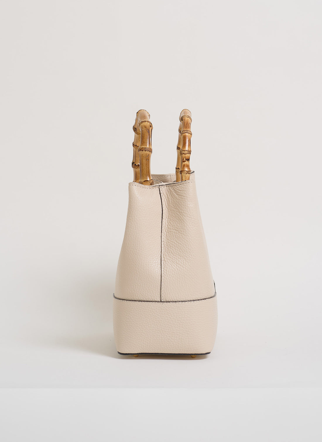 Borsa Bamboo Babe micro in pelle Dollaro Beige