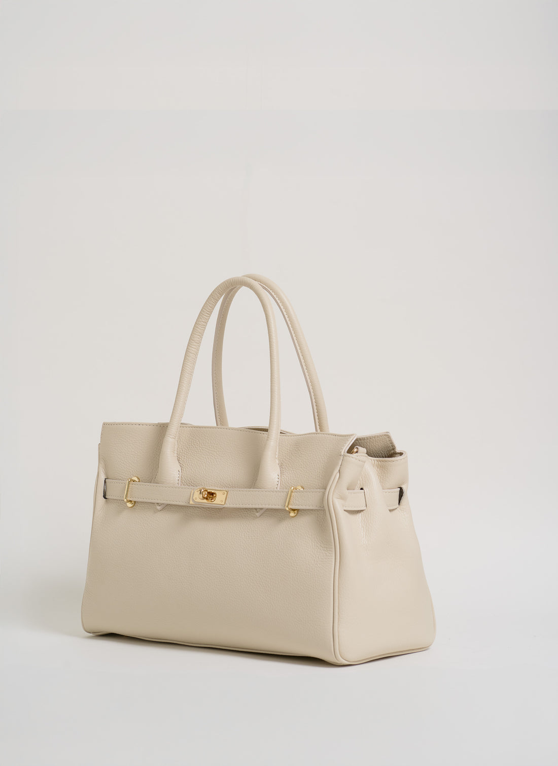 Borsa Burry in pelle Togo Beige