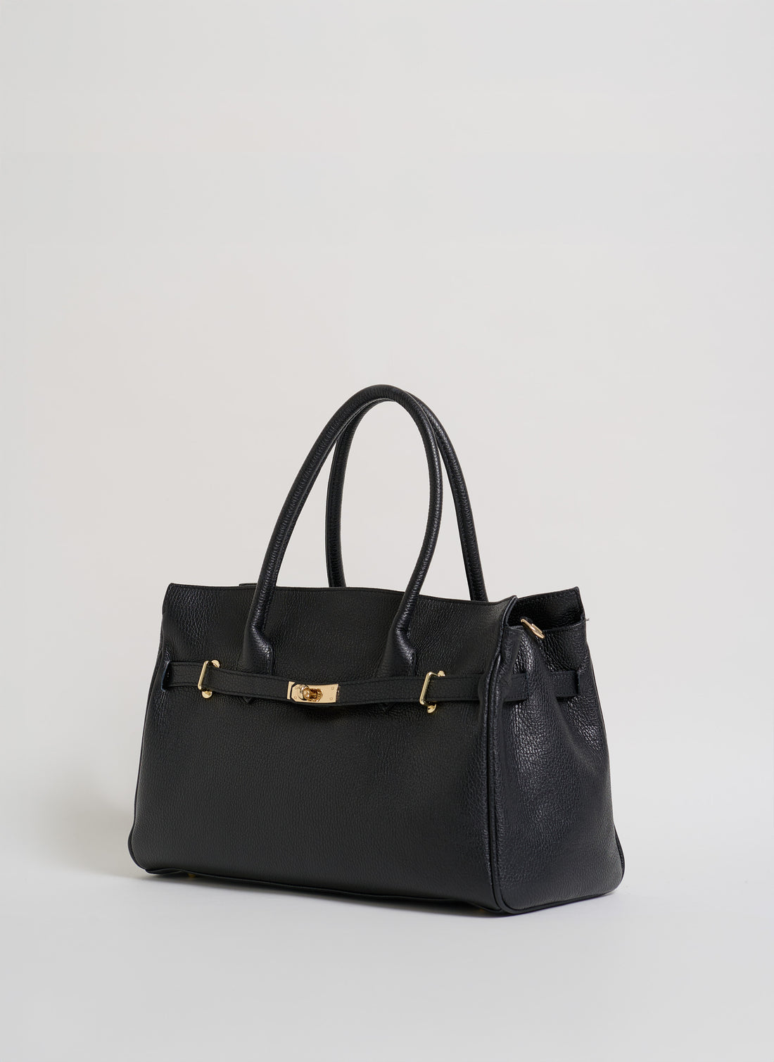 Borsa Burry in pelle Togo Nera