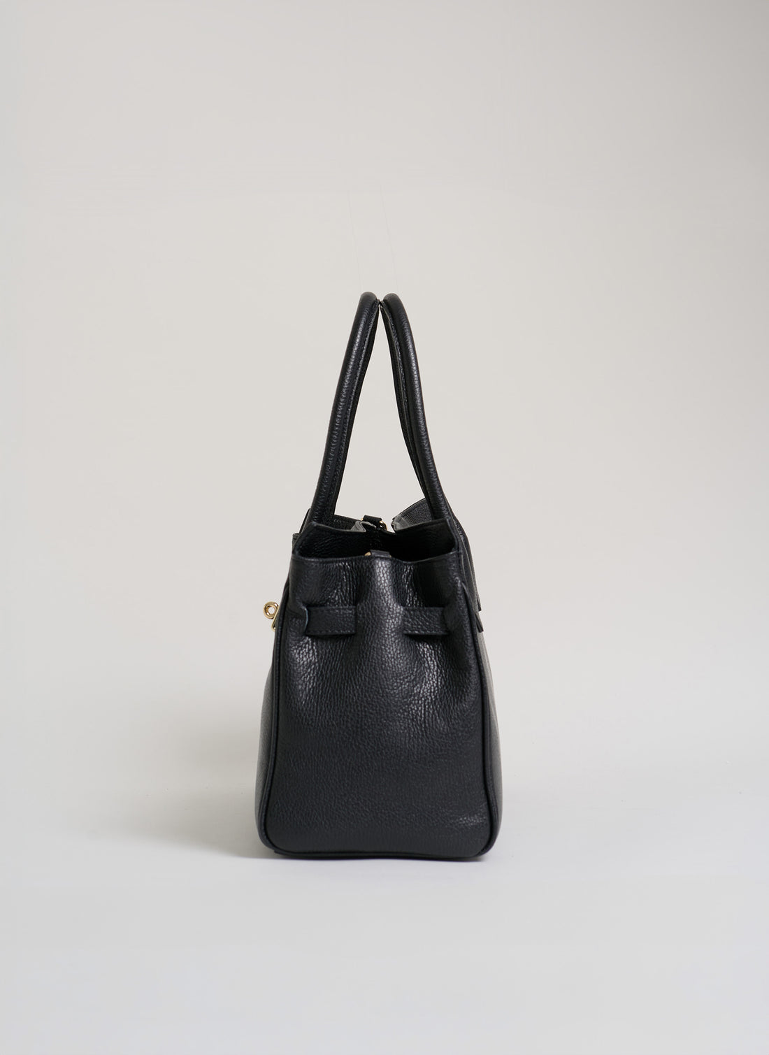 Borsa Burry in pelle Togo Nera