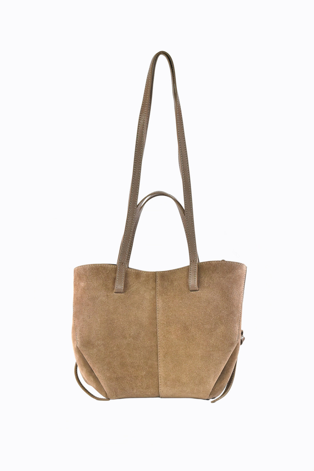 Borsa Charlotte in Camoscio Taupe