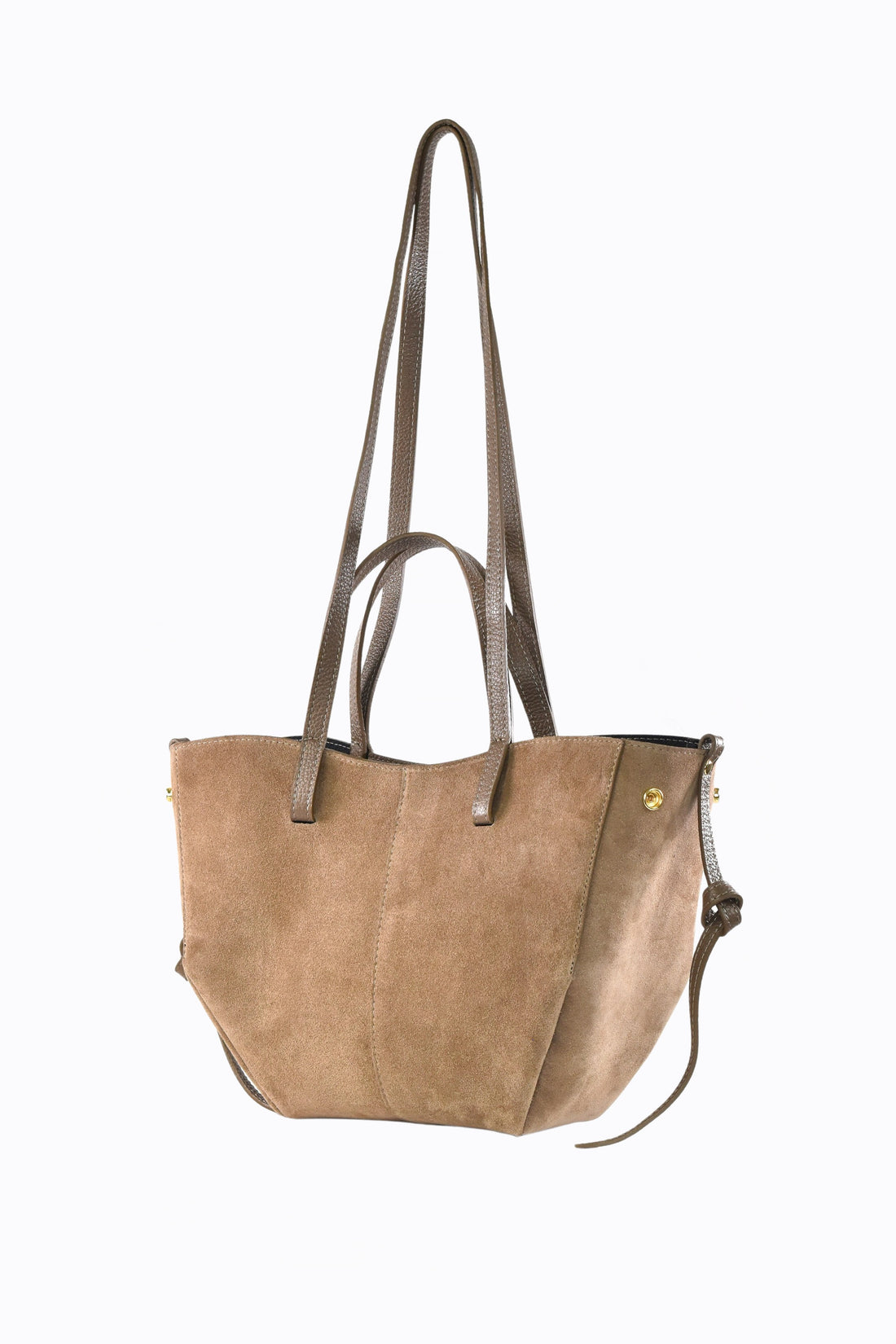 Borsa Charlotte in Camoscio Taupe