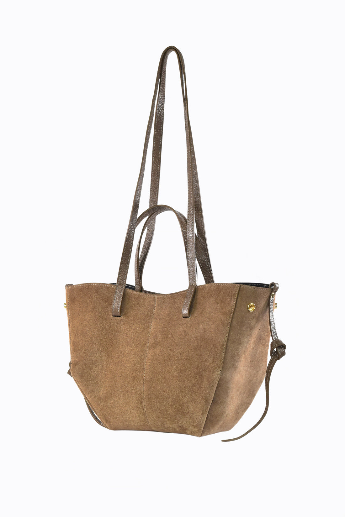 Borsa Charlotte in Camoscio Taupe