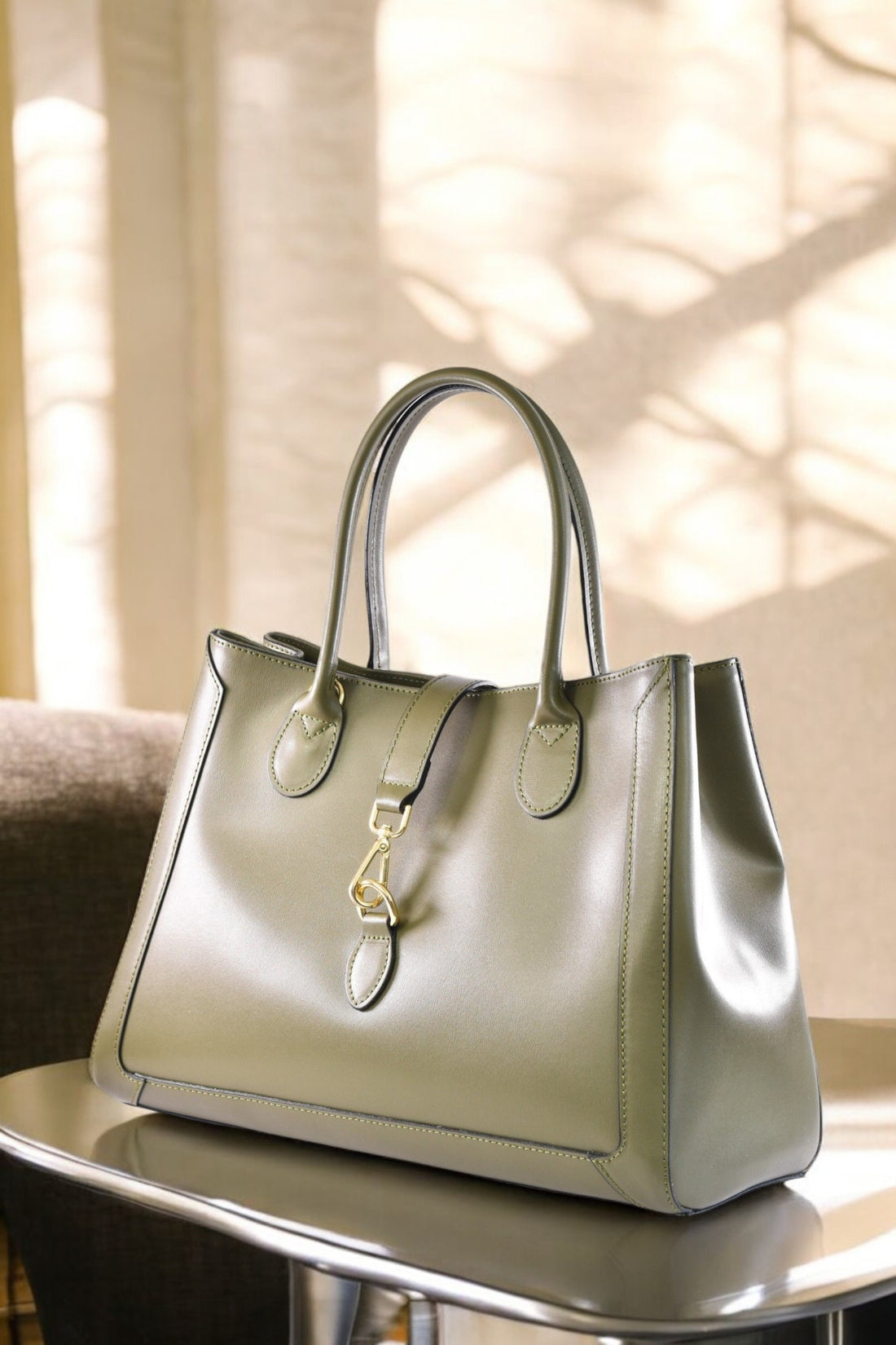 Chloe bag in Olive Green brushed leather