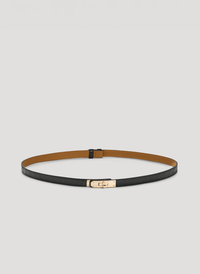 Cintura Baronne Limited Edition in pelle Coco Nera