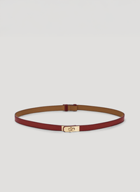 Cintura Baronne in pelle Borgogna