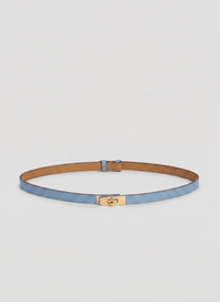 Cintura Baronne in pelle Denim