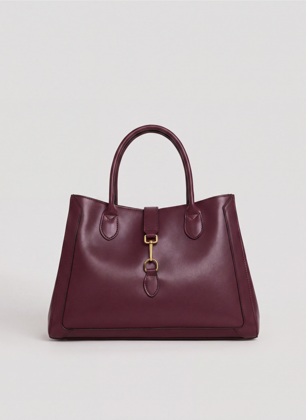 Borsa Chloe in pelle spazzolata Borgogna