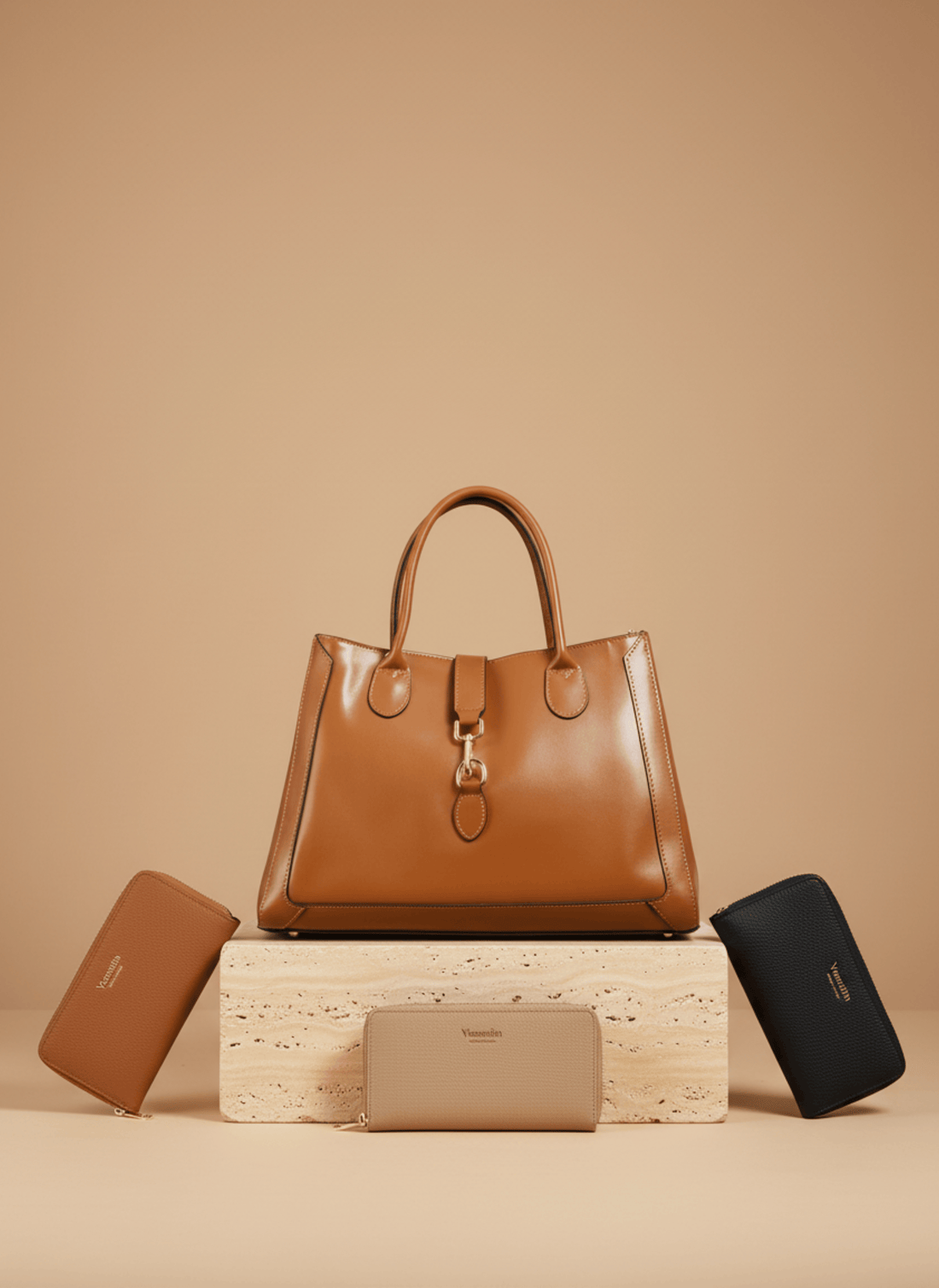 Borsa Chloe in pelle spazzolata Cuoio - Voemièn