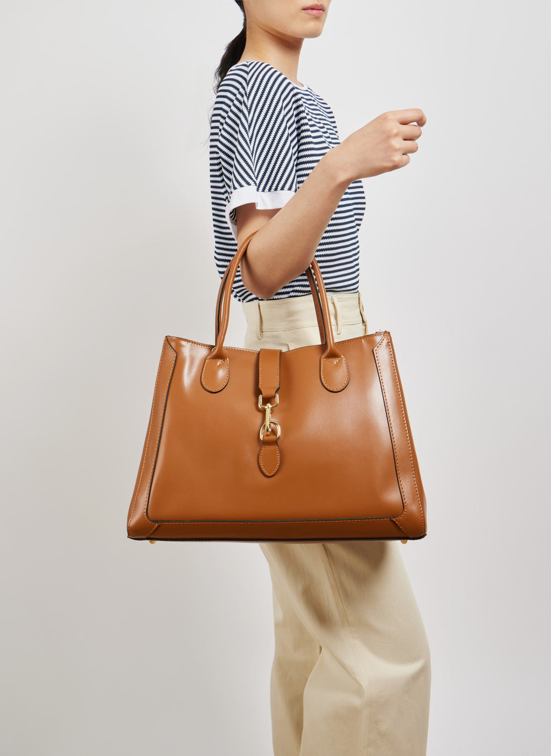 Borsa Chloe in pelle spazzolata Cuoio - Voemièn