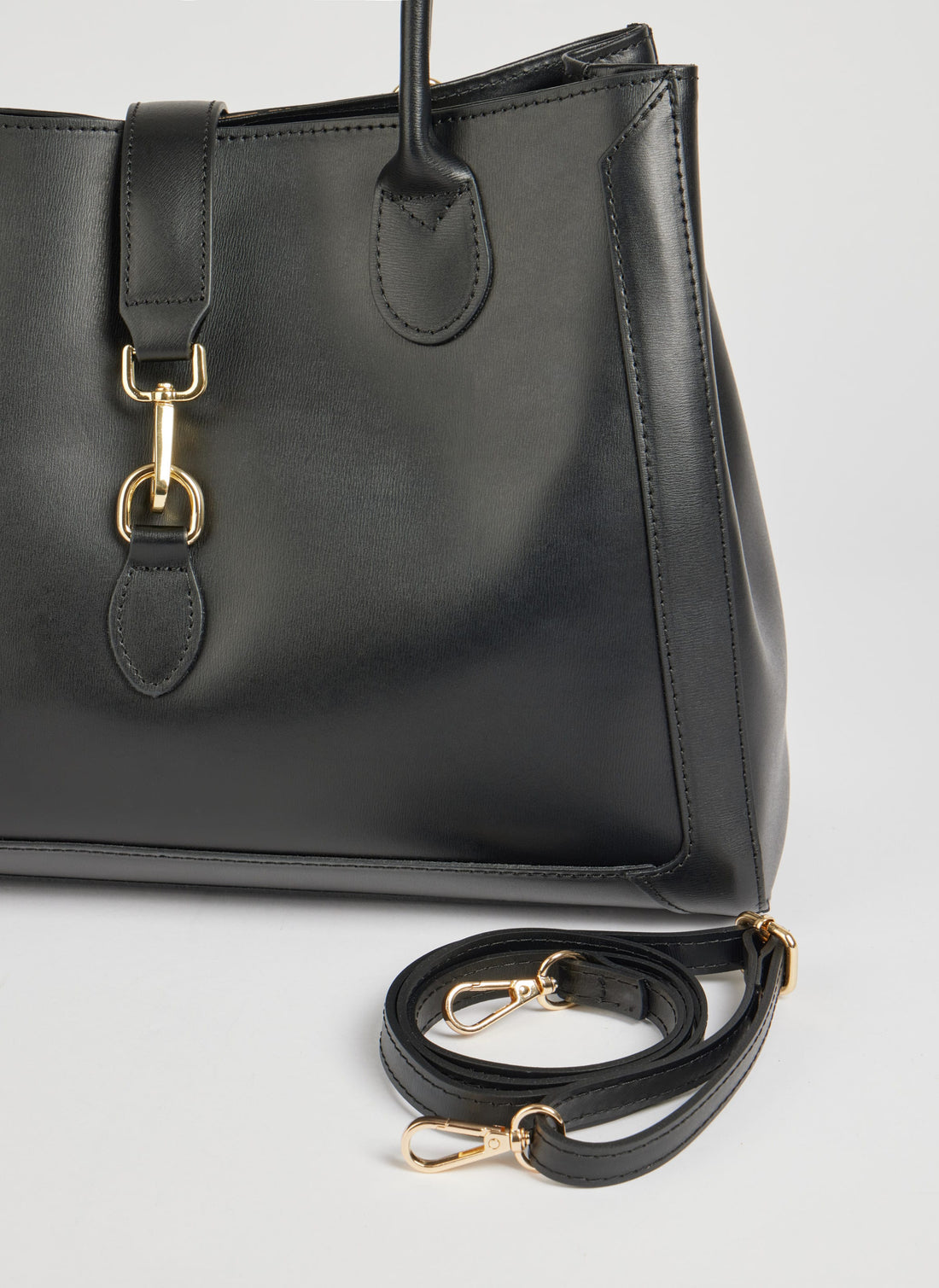 Borsa Chloe in pelle spazzolata Nera - Voemièn