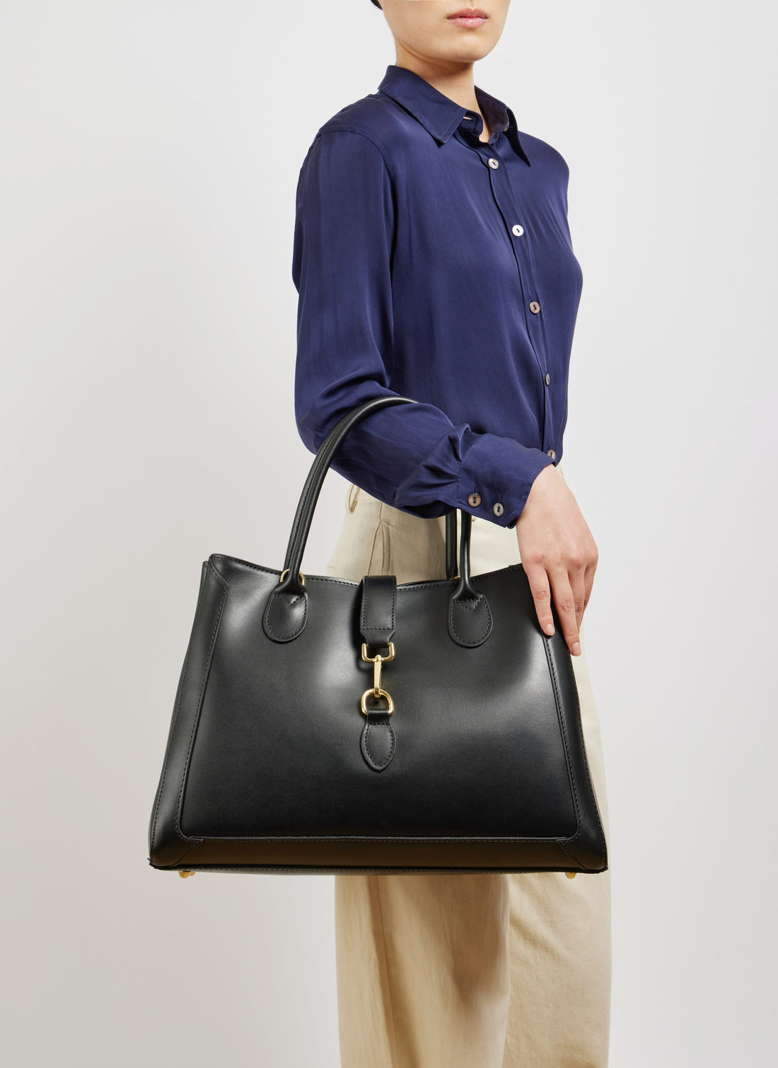 Borsa Chloe in pelle spazzolata Nera - Voemièn