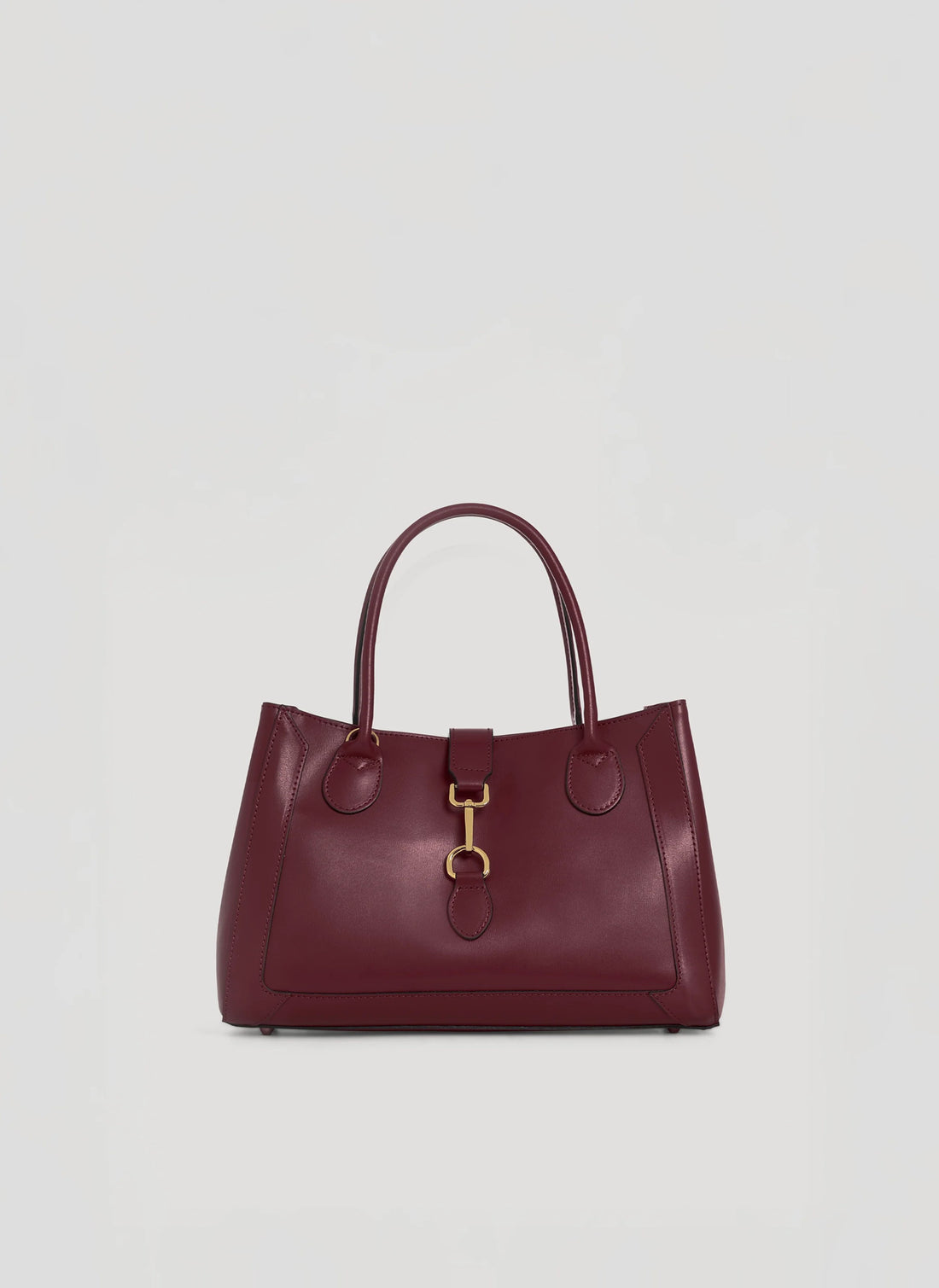 Borsa Chloe Media in pelle spazzolata Borgogna - Voemièn