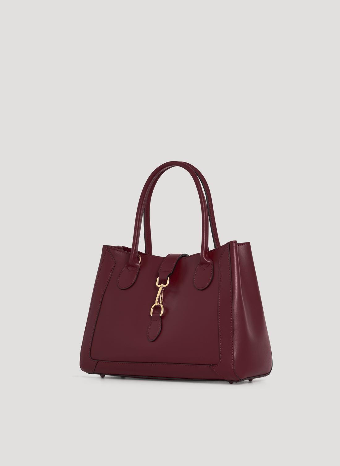 Borsa Chloe micro in pelle spazzolata Borgogna - Voemièn