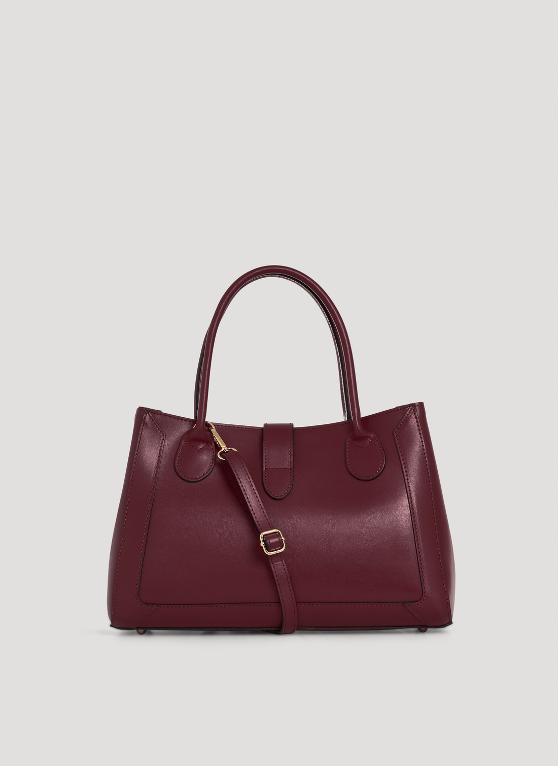 Borsa Chloe micro in pelle spazzolata Borgogna - Voemièn