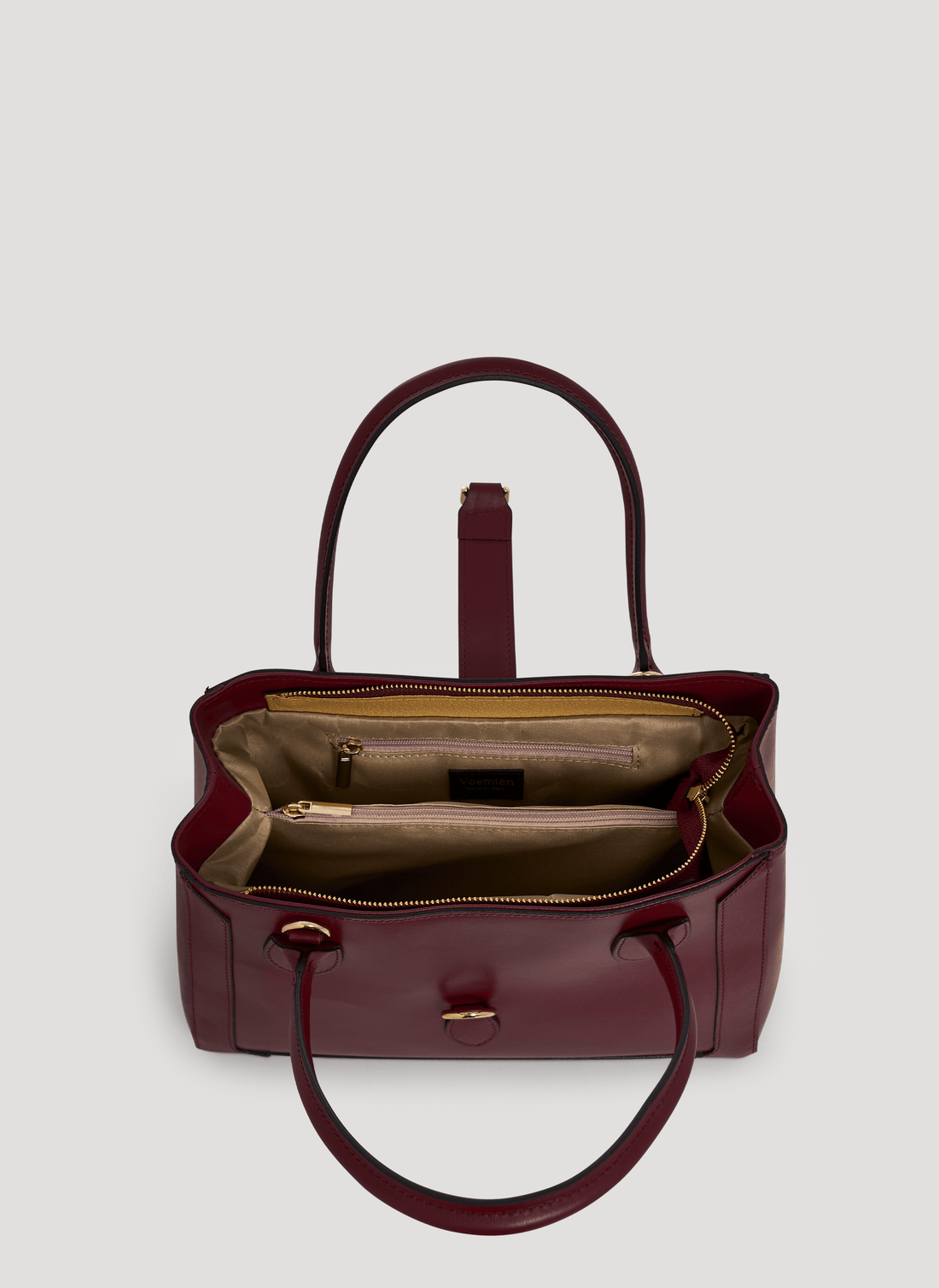 Borsa Chloe micro in pelle spazzolata Borgogna - Voemièn