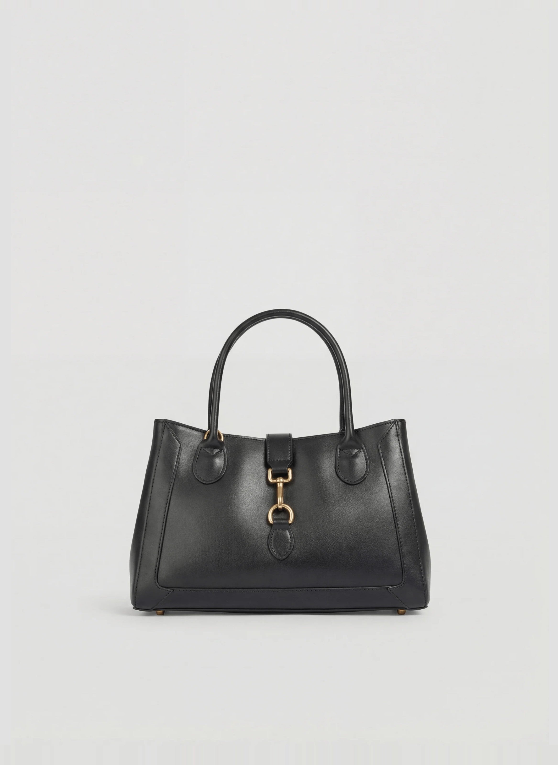 Borsa Chloe Media in Pelle Spazzolata Nera - Voemièn