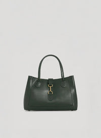 Borsa Chloe Media in pelle spazzolata Verde Bosco