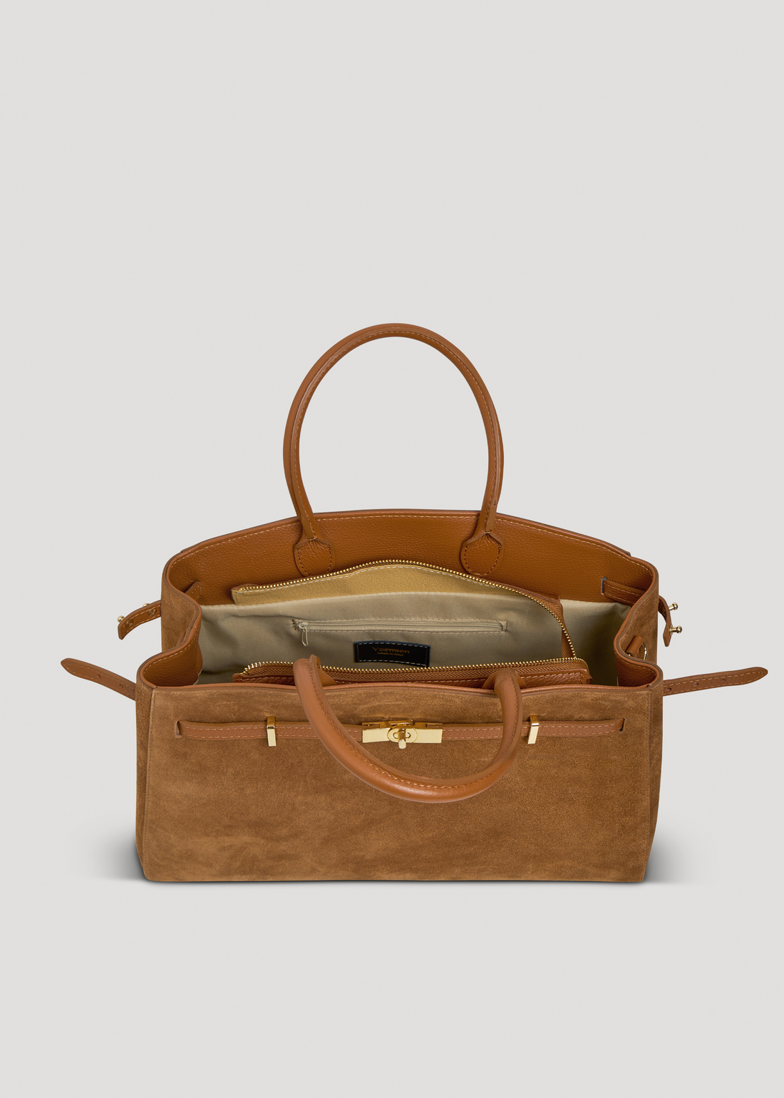 Borsa Driade in Camoscio e Pelle Cuoio