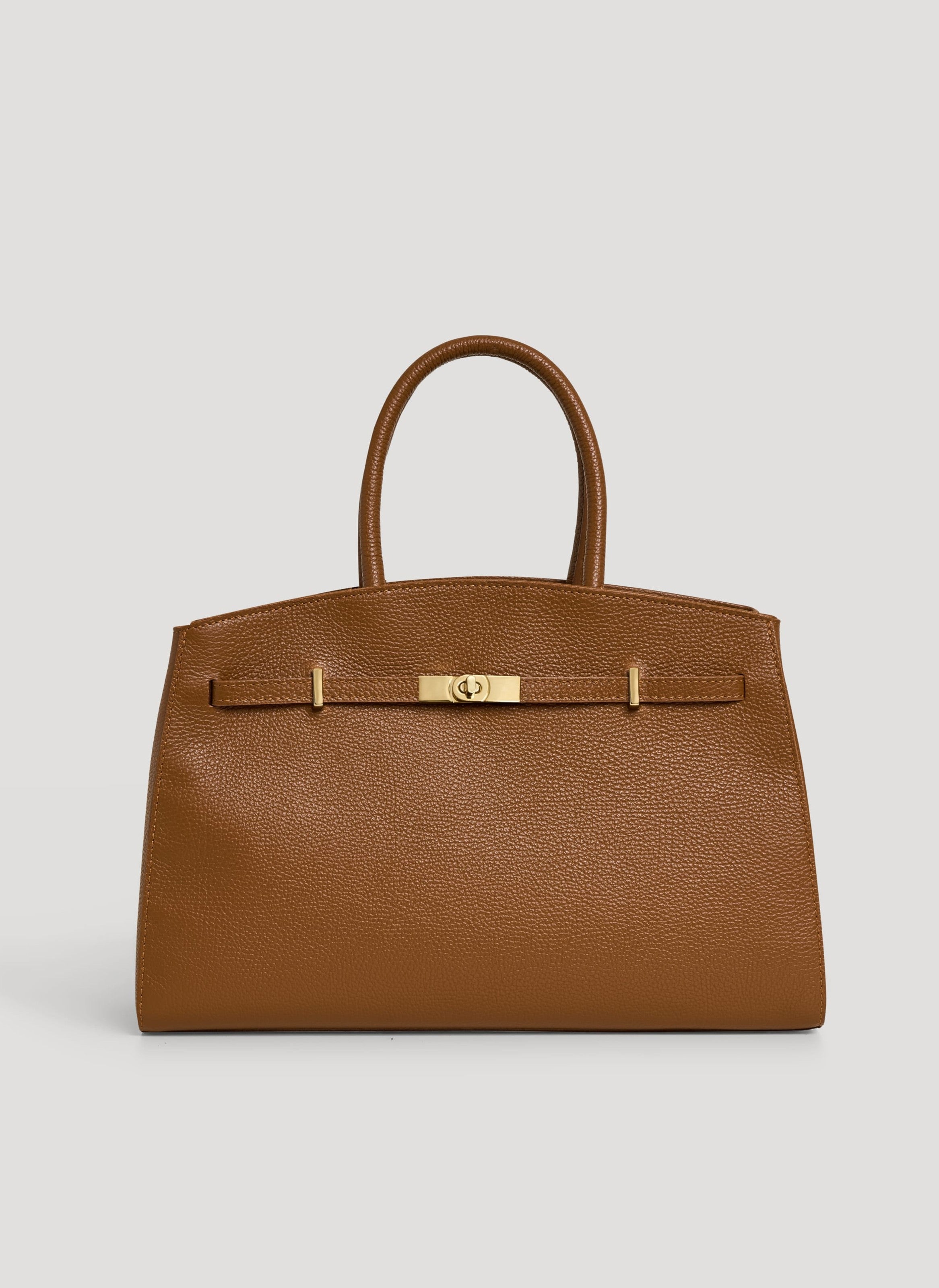 Borsa Driade in Pelle Dollaro Cuoio - Voemièn