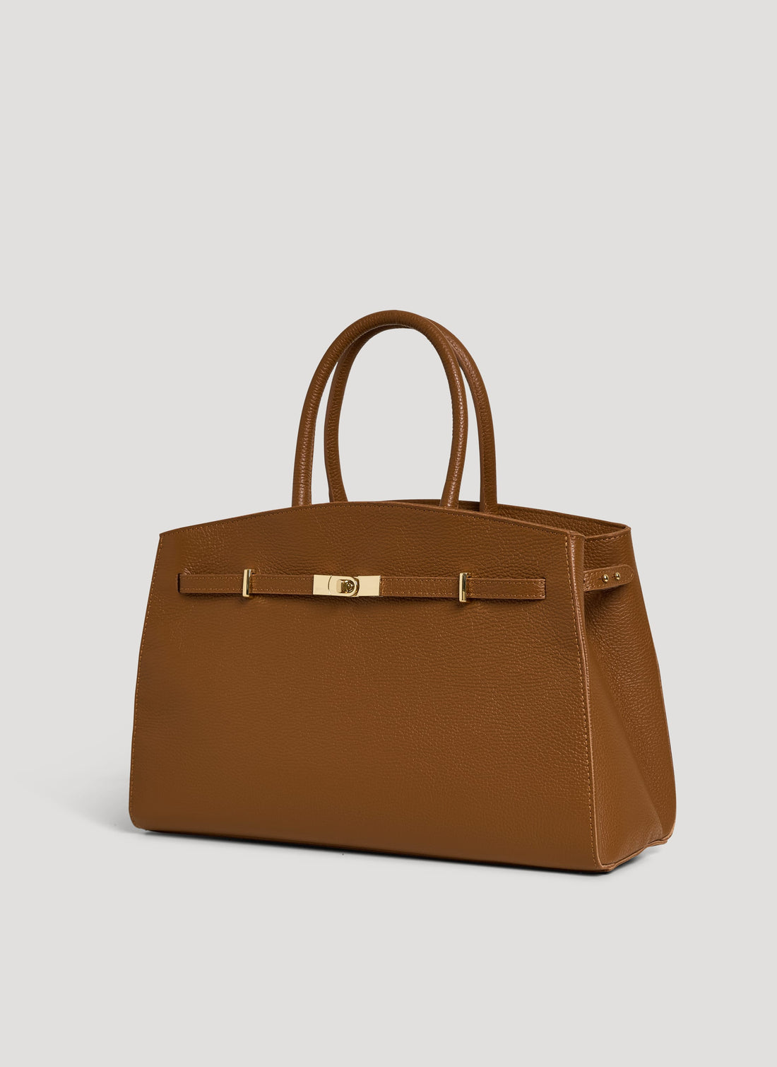 Borsa Driade in Pelle Dollaro Cuoio - Voemièn