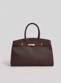 Borsa Driade in Pelle Testa di moro