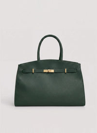 Borsa Driade in Pelle Verde Bosco