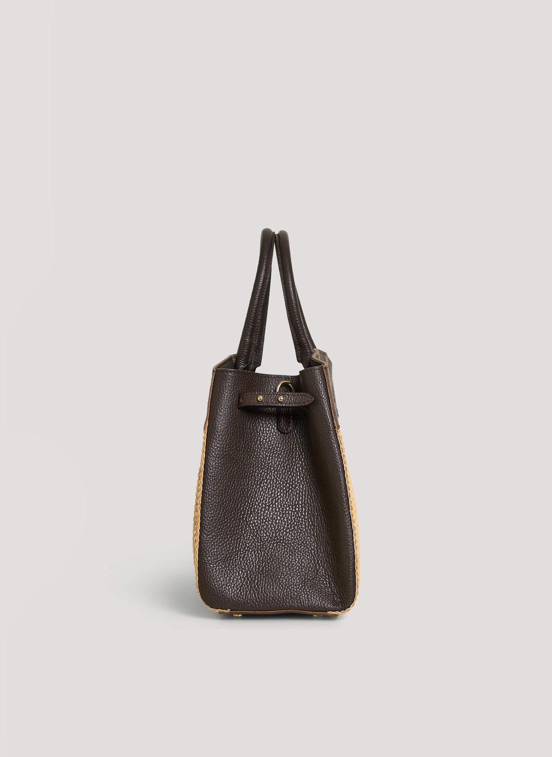 Borsa Driade in Pelle e Rafia Testa di Moro - Voemièn