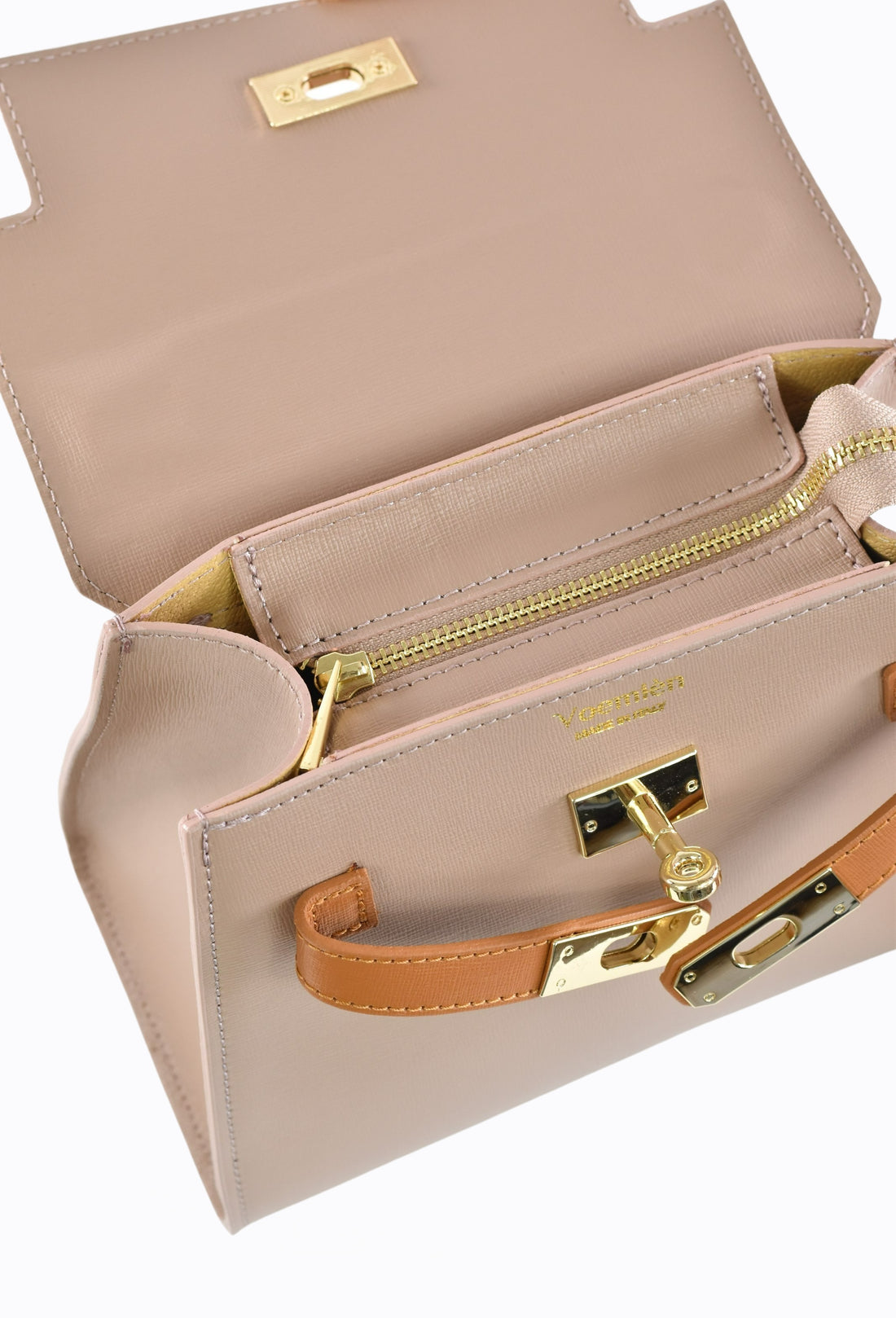 Sac Freydis en cuir dollar Beige