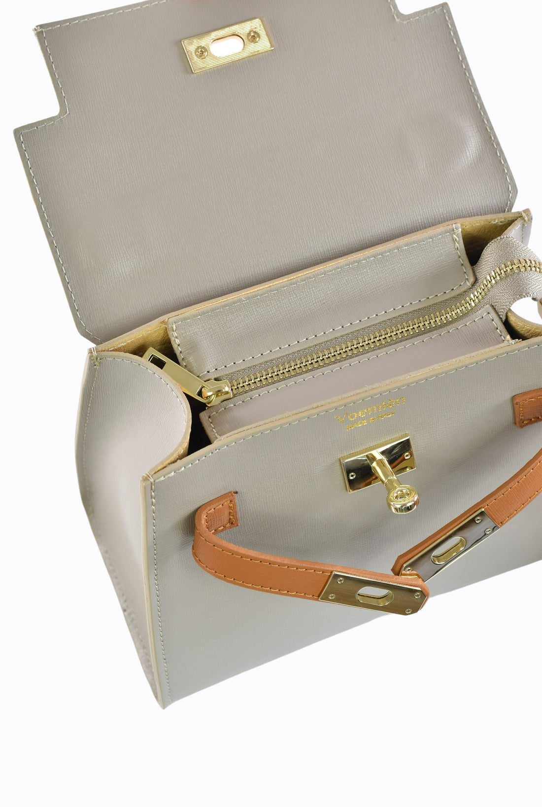 Freydis bag in Beige dollar leather