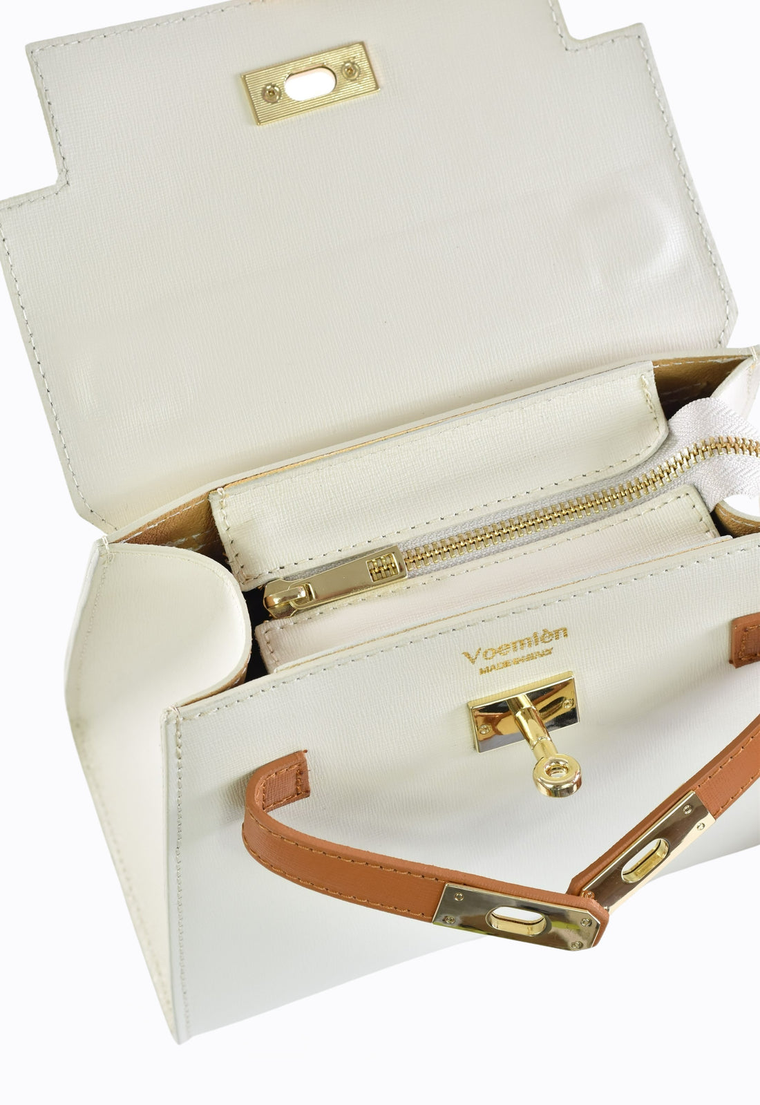 Freydis bag in Beige dollar leather