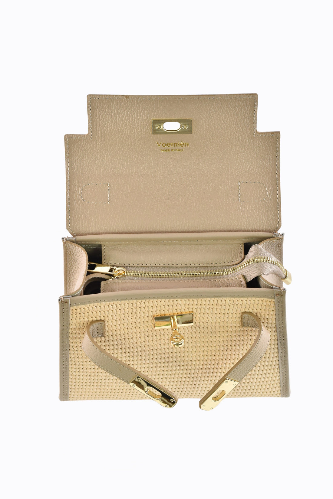 Sac Freydis en cuir dollar Beige