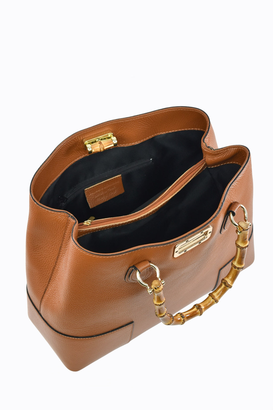 Bamboo Babe bag in Beige Dollar leather