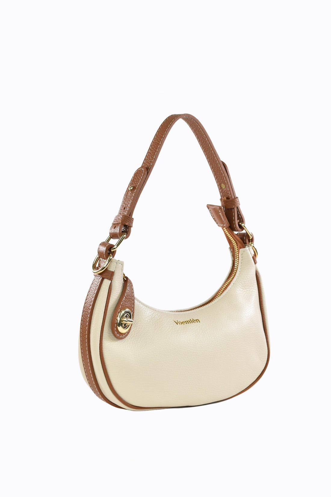 Borsa Maeve in pelle Dollaro Beige