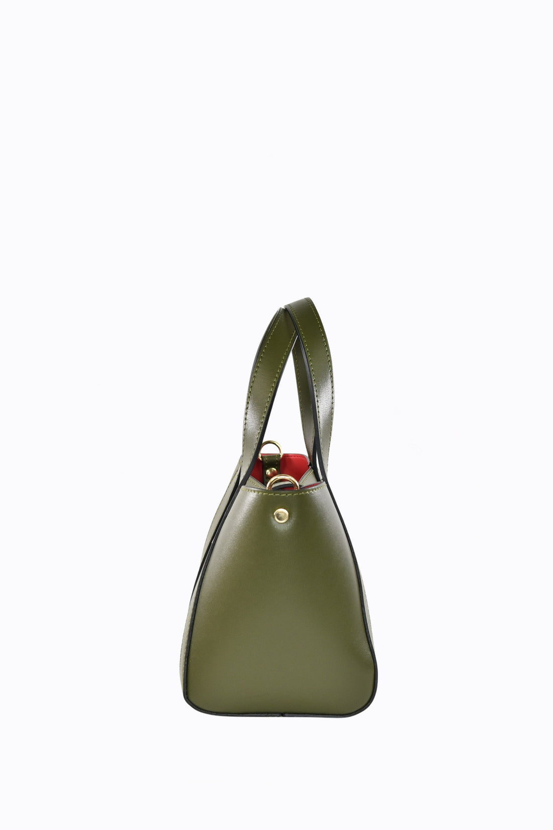 Borsa Eleonor in pelle Spazzolata Verde Militare