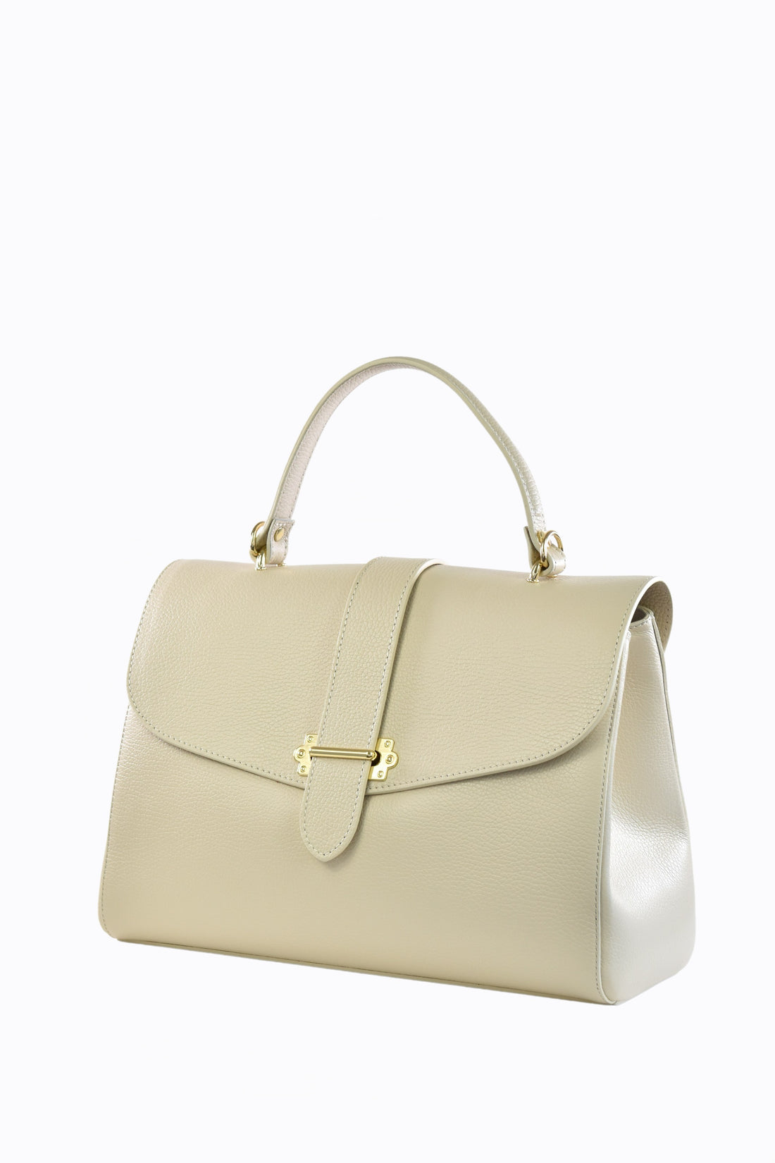 Borsa Ophelia in pelle Dollaro Beige