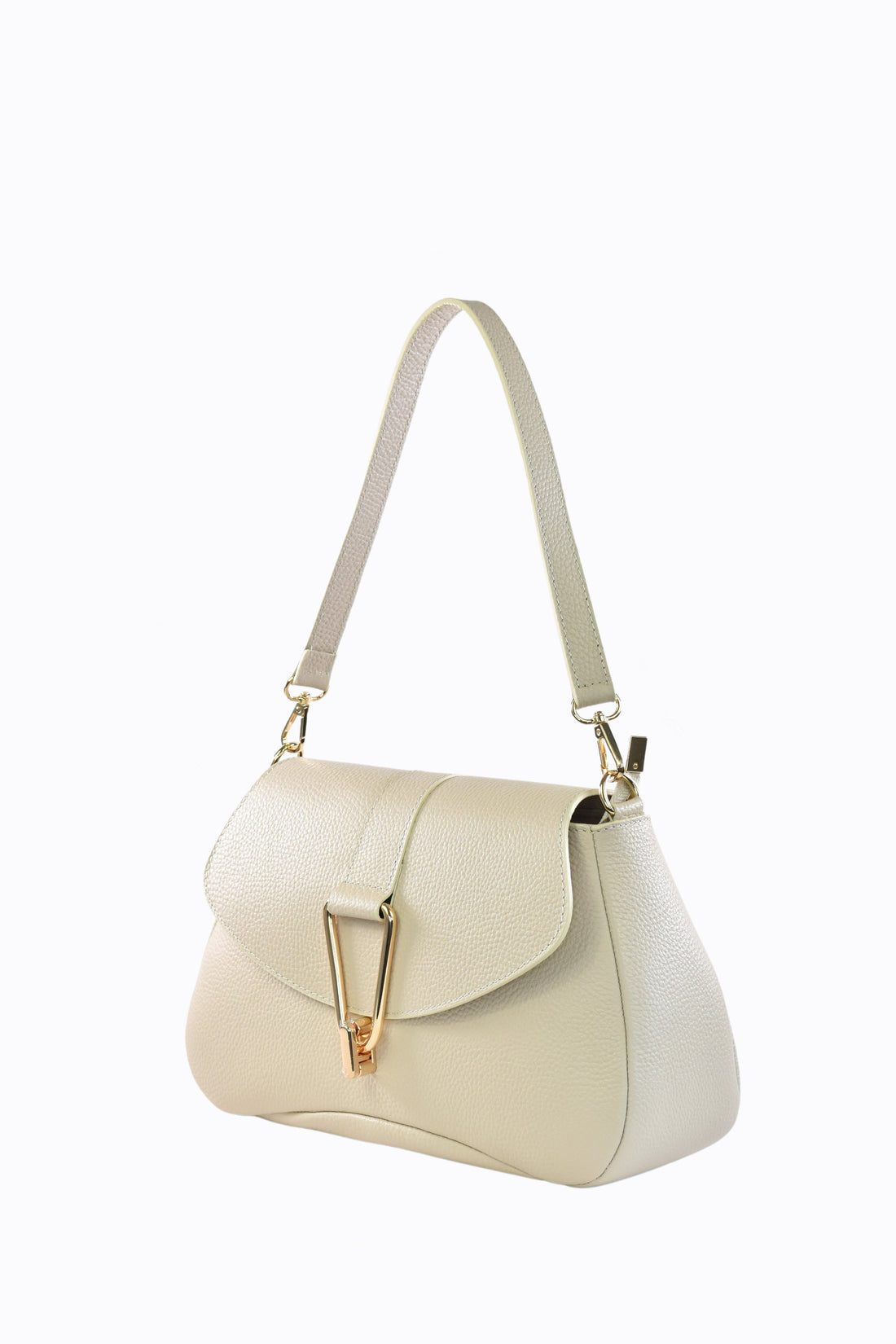 Borsa Clara in pelle Dollaro Beige