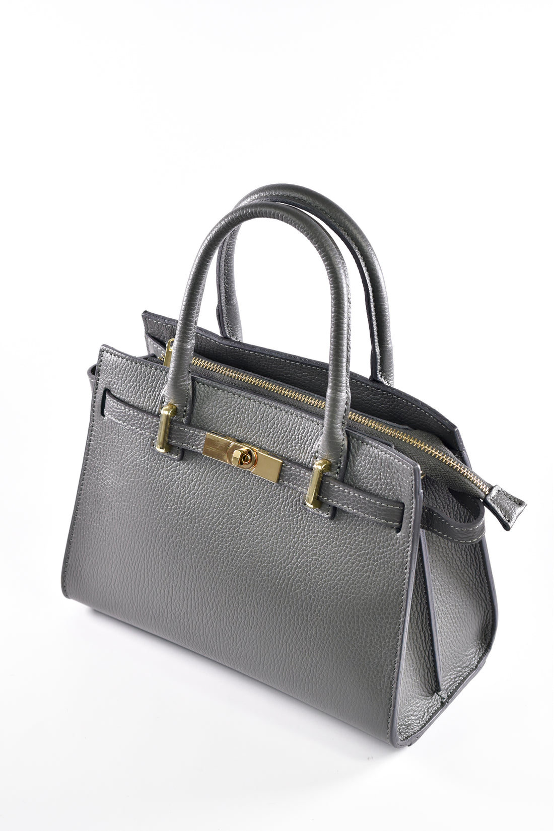 Grace bag in Gray Dollar leather