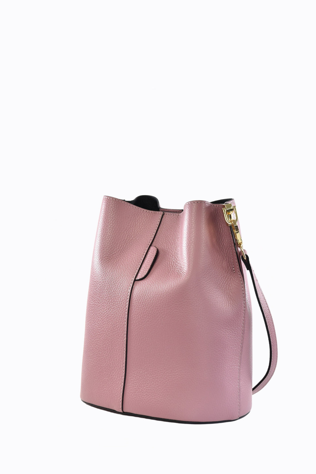 Sac Braid en cuir Dollar Fuchsia