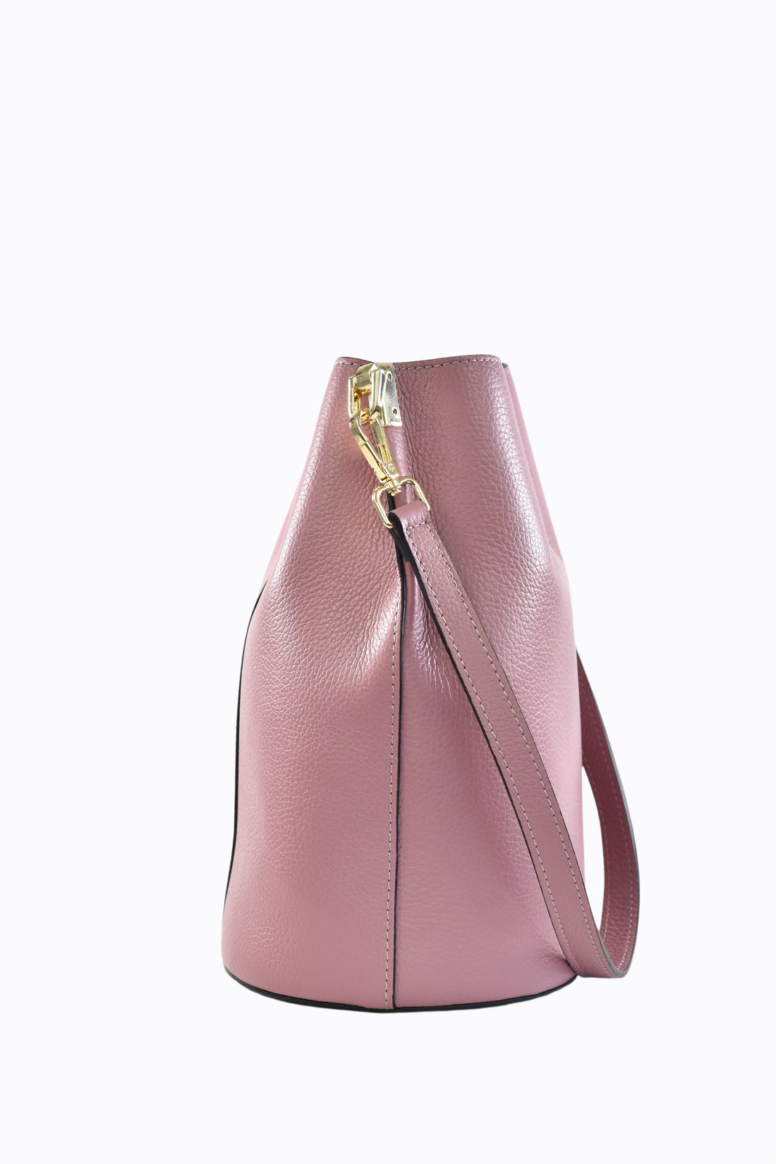 Sac Braid en cuir Dollar Fuchsia