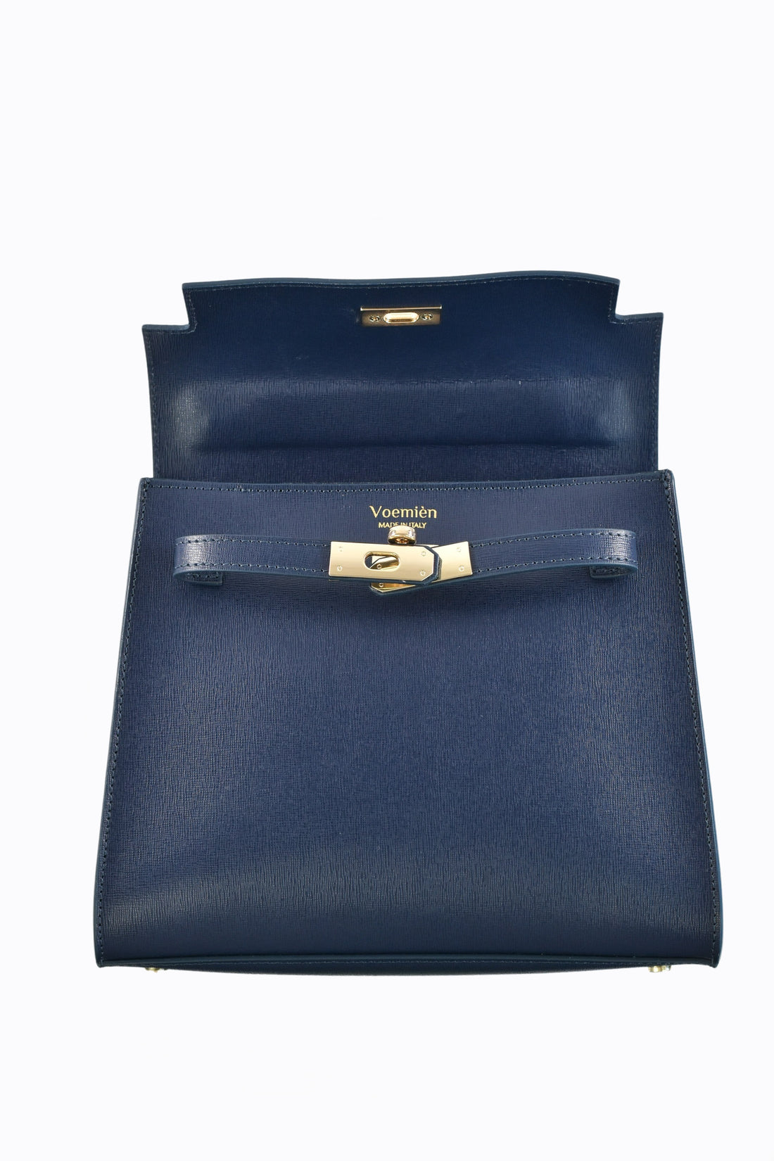 Borsa Zaira in Vera pelle Saffiano Blu Navy