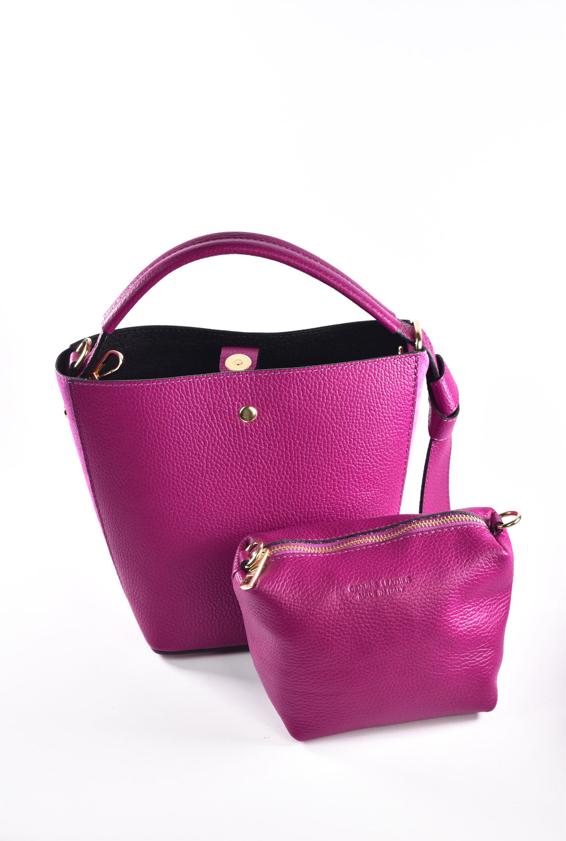 Nives bag in Bubble Pink Dollar leather