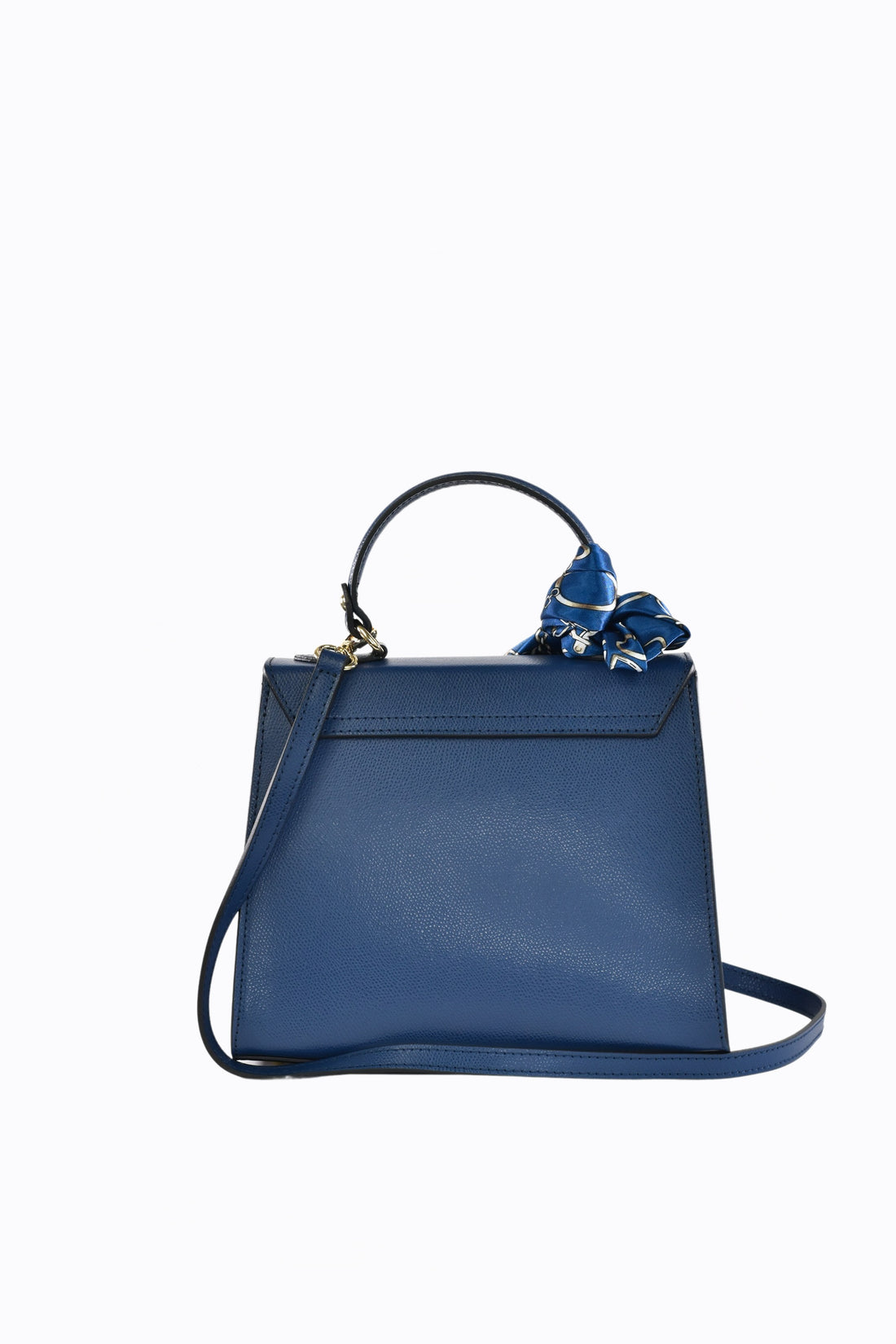 Borsa Marigold in pelle Saffiano Blu Navy