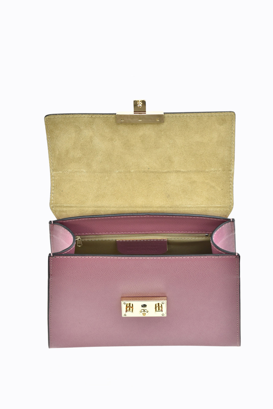 Borsa Marigold in pelle Saffiano Rosa Antico