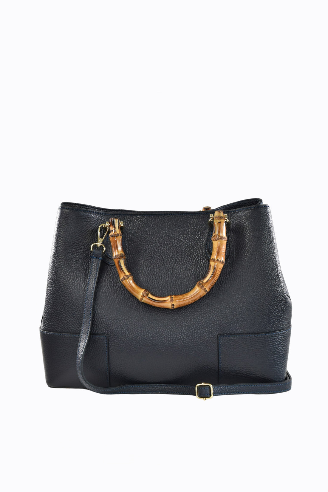 Borsa Bamboo Babe in pelle Dollaro Blu Navy