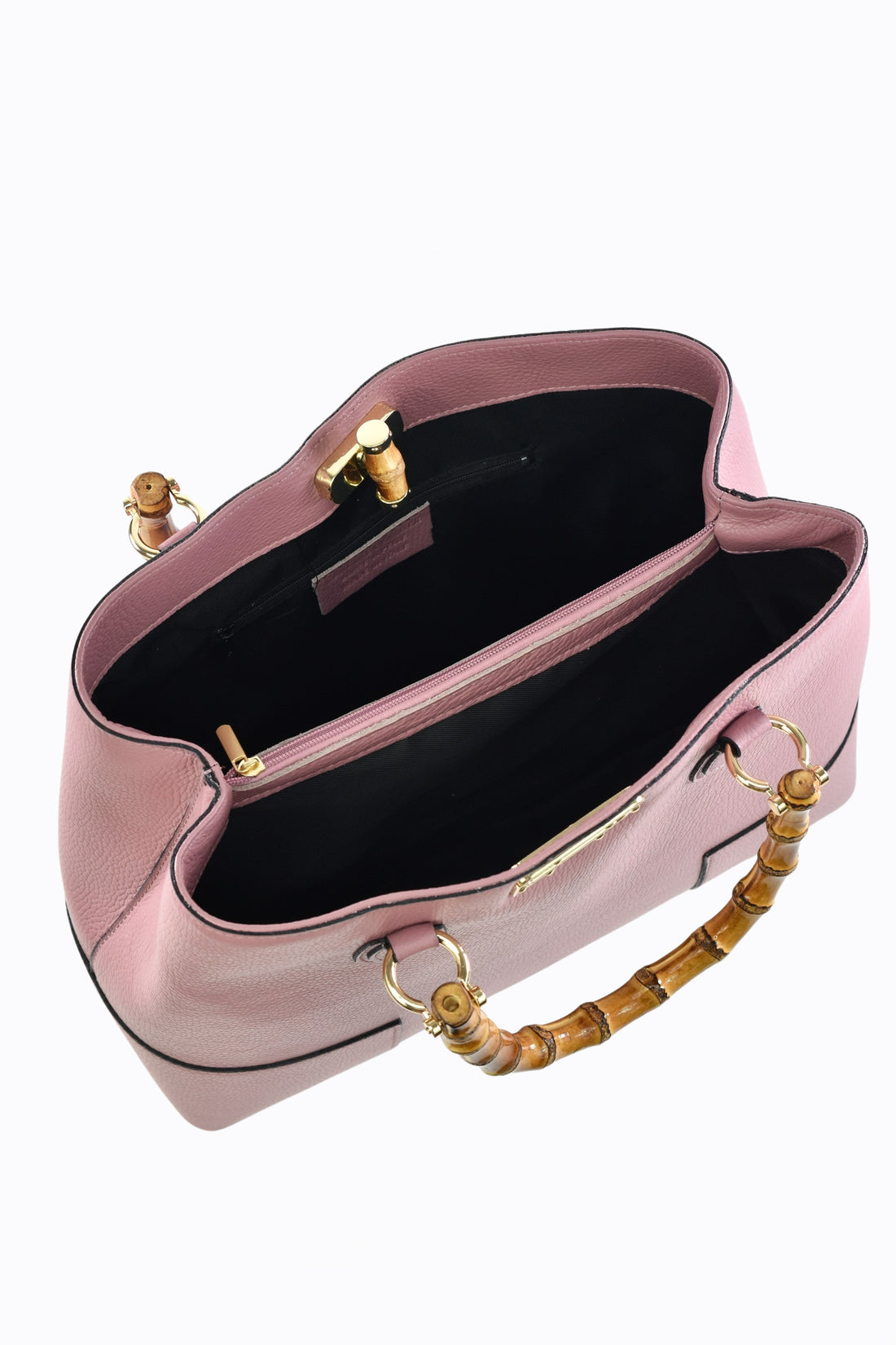 Borsa Bamboo Babe in pelle Dollaro Rosa Antico